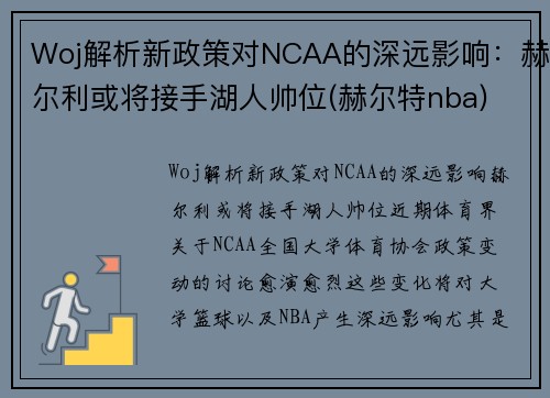 Woj解析新政策对NCAA的深远影响：赫尔利或将接手湖人帅位(赫尔特nba)